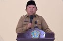 Sekda Kota Ternate, Rizal Marsaoly saat Menyampaikan Sambutan di Pelantikan PD PGM Indonesia Kota Ternate. (Istimewa/RakyatMu)