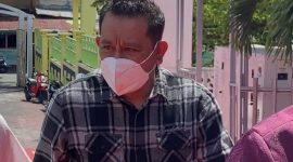 Tersangka Korupsi BTT Kepulauan Sula, Lasidi Leko. (RakyatMu)