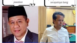 Tersangka Kasus Korupsi BTT Kepulauan Sula, Lasidi Leko dan Andi Muhammad Khairul Akbar. (RakyatMu)