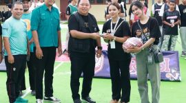 Ketua Perbasi Kota Ternate, Dr. Rizal Marsaoly Memberikan Dukungan Dana di Turnamen 3x3 Smanli 2026 Basketball