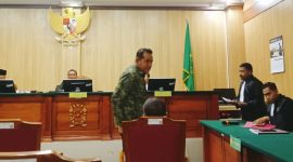 Tiga Tersangka Kasus Korupsi BTT Kepulauan Sula Jalani Sidang Perdana di Pengadilan Negeri Ternate. (RakyatMu) 