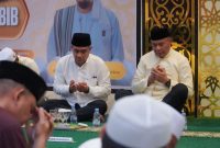 Wali Kota Tidore Kepulauan Muhammad Sinen bersama Wakil Wali Kota Ahmad Laiman menghadiri peringatan Haul ke-3 KH. Muhammad Habib Bin Abu Na’im di Masjid Agung Nurul Bahar, Kelurahan Tomalou, Kecamatan Tidore Selatan. (Istimewa)