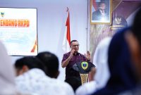 Wali Kota Tidore Kepulauan, Muhammad Sinen saat membuka Musyawarah Perencanaan Pembangunan Daerah RKPD Tahun 2027. (Istimewa)