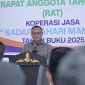 Wali Kota Tidore Kepulauan, Muhammad Sinen membuka Rapat Anggota Tahunan (RAT) Koperasi Jasa Sadar Bahari Mandiri tahun 2025. (Istimewa)