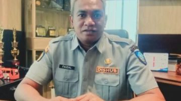 Plt. Kepala Dinas Perhubungan Kota Ternate, Faizal Badaruddin. (Rakyatmu)