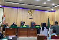 Sidang Kasus Korupsi BTT Kepulauan Sula di Pengadilan Negeri Ternate. (RakyatMu)