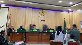Sidang Kasus Korupsi BTT Kepulauan Sula di Pengadilan Negeri Ternate. (RakyatMu)
