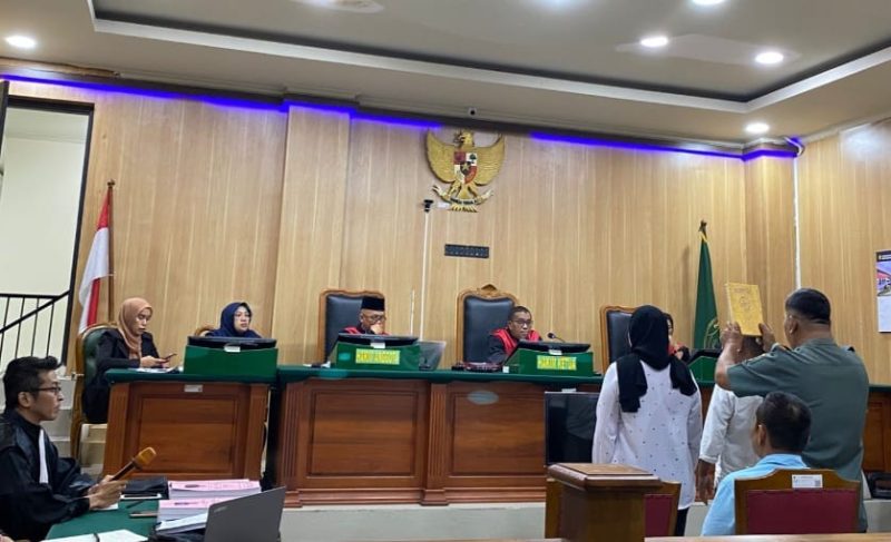 Sidang Kasus Korupsi BTT Kepulauan Sula di Pengadilan Negeri Ternate. (RakyatMu)