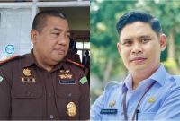Kajari Sula, Juli Antoro dan Plt. Inspektorat Kabupaten Kepulauan Sula, Kamarudin Mahdi. (Istimewa)