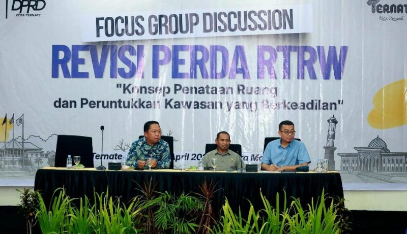 Pansus I DPRD Kota Ternate gelar FGD terkait revisi Ranperda RTRW 2026–2046