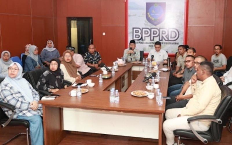 Rapat Koordinasi ETPD di ruang rapat Kantor BP2RD Kota Ternate. (Istimewa)