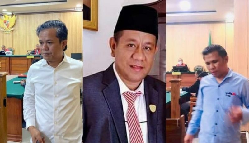 Andi Muhammad Khairul Akbar alias Puang Aso (Kanan), Lasidi Leko (Tengah) dan Andi Maramis. (RakyatMu)