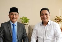 Wali Kota Ternate, M. Tauhid Soleman dan Kepala BP2RD Kota Ternate, Mochtar Hasim. Foto: Istimewa