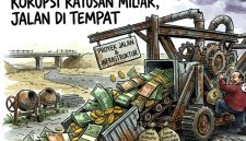 Ilustrasi Kasus Dugaan Korupsi di Kabupaten Kepulauan Sula. (Gemini for RakyatMu)