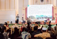Wali Kota Ternate, M. Tauhid Soleman Memaparkan Warisan Budaya dan Pembangunan Perkotaan di depan Delegasi JKPI 2026. (Atu for RakyatMu)