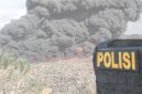 Pembakaran Ban di PT IWIP, Halmahera tengah pada Senin, 31 Agustus 2026. (RakyatMu)