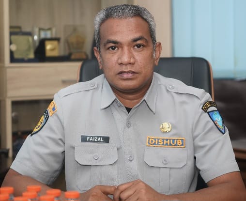 Kepala Dinas Perhubungan Kota Ternate, Faizal Badarudin. (Istimewa)