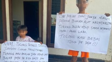 Anak Septian Meminta Permohonan kepada Polisi dan Jaksa untuk Bebaskan Ayah Mereka. (RakyatMu) 