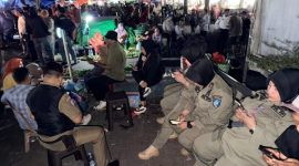 Personel Satpol-PP Kota Ternate Menggelar Penertiban di Pasar Higienis