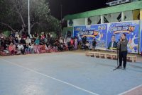 Suasana Penutupan Turnamen Bola Voli Teratai Cup XIV 2026 di Kelurahan Sasa, Kecamatan Ternate Selatan, Kota Ternate. (Atu for RakyatMu)