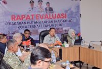 Rapat Evaluasi Karhutla Kota Ternate