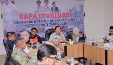 Rapat Evaluasi Karhutla Kota Ternate